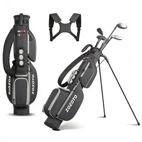 ZOZOTO golf stand bag with built-in stand for easy range access.