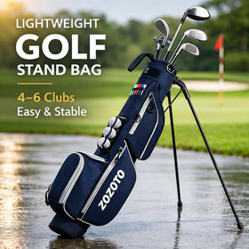 ZOZOTO Golf Stand Bag side pocket shows organized storage on course