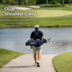 ZOZOTO Golf Stand Bag deployed stand enables quick, hands-free access