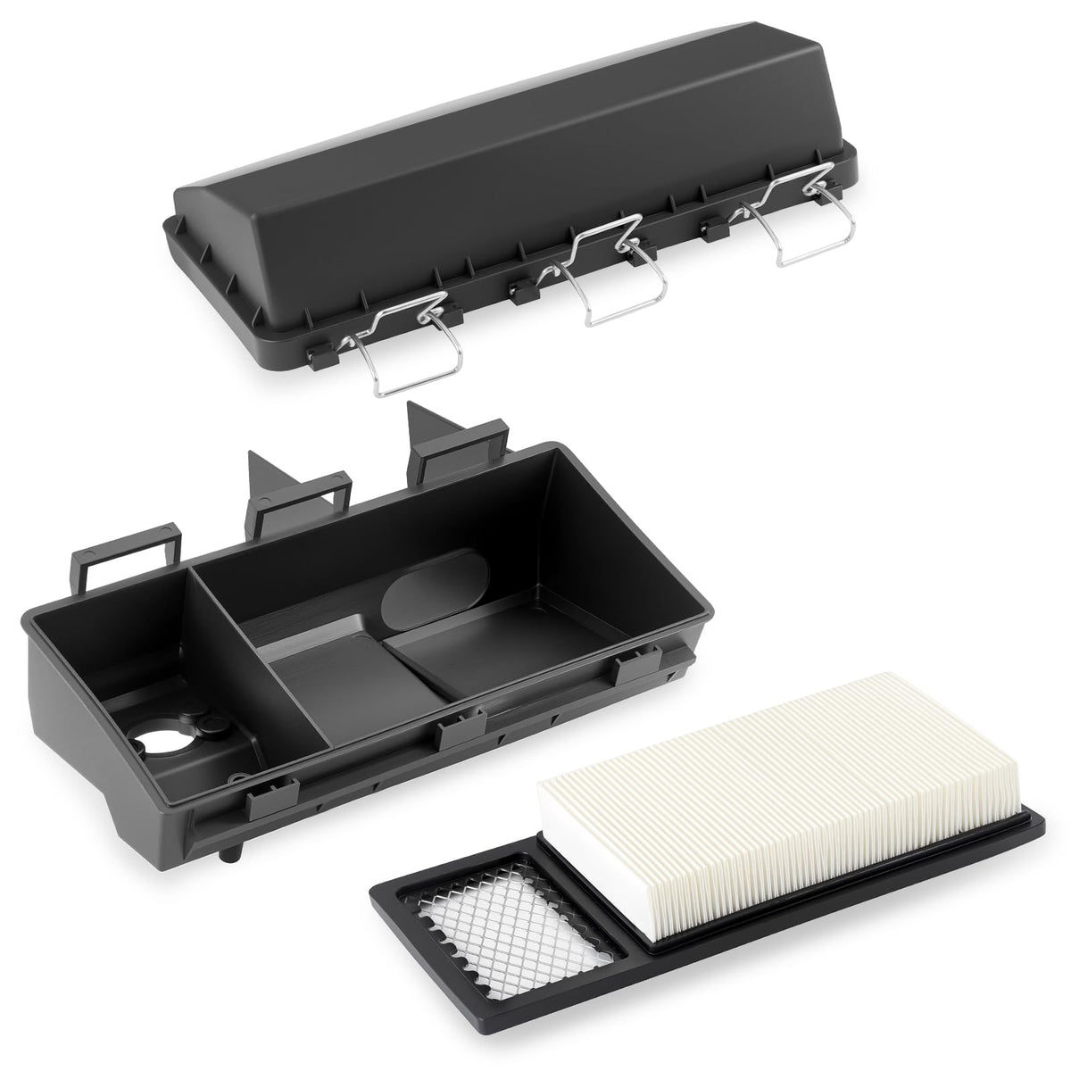 Zozoye clips secure the filter cap to the housing for reliability.