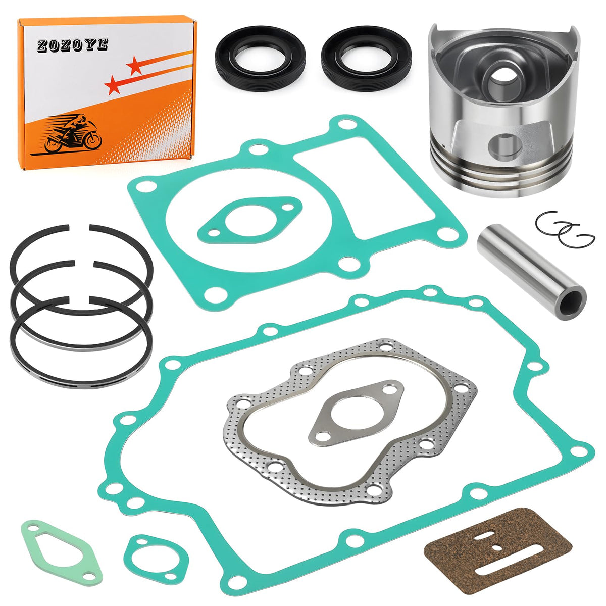 Zozoye cylinder head gasket kit for KF82 keeps compression seals intact during rides