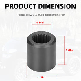 Direct replacement EZGO motor coupler restoring drive feel