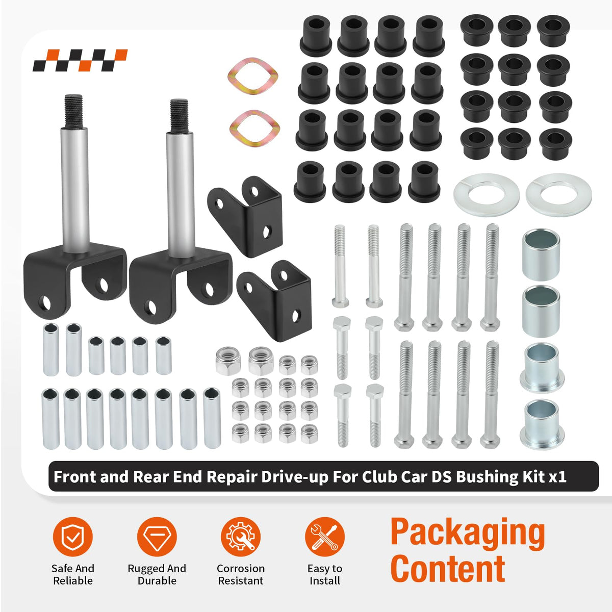 Zozoye easy-installation bushing kit helps quick replacement on Club Car DS.