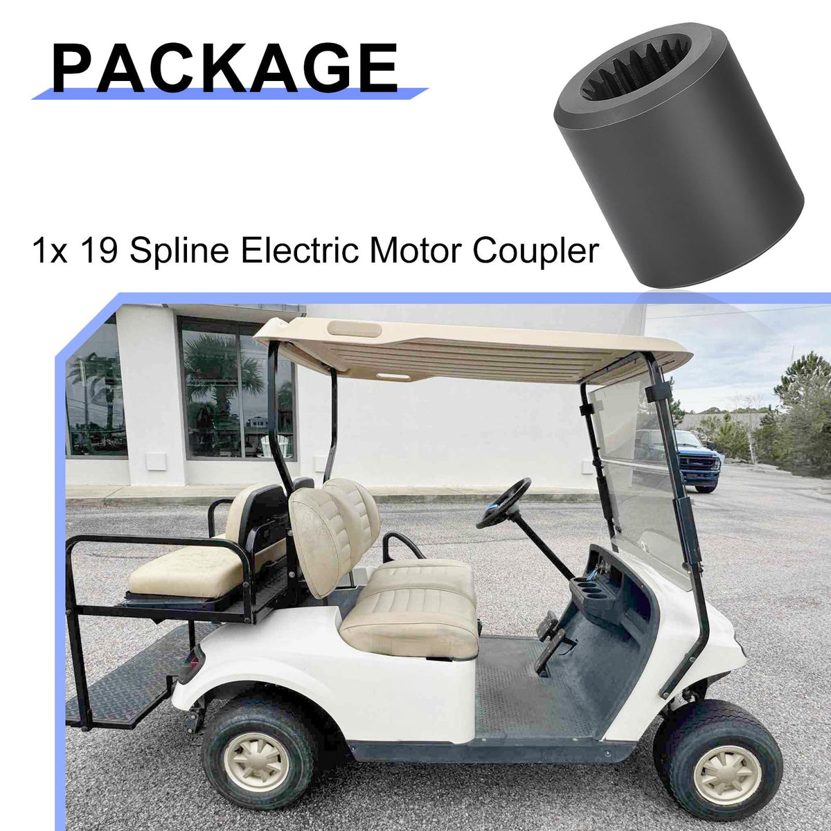 Easy-installation guide for replacing EZGO motor coupler