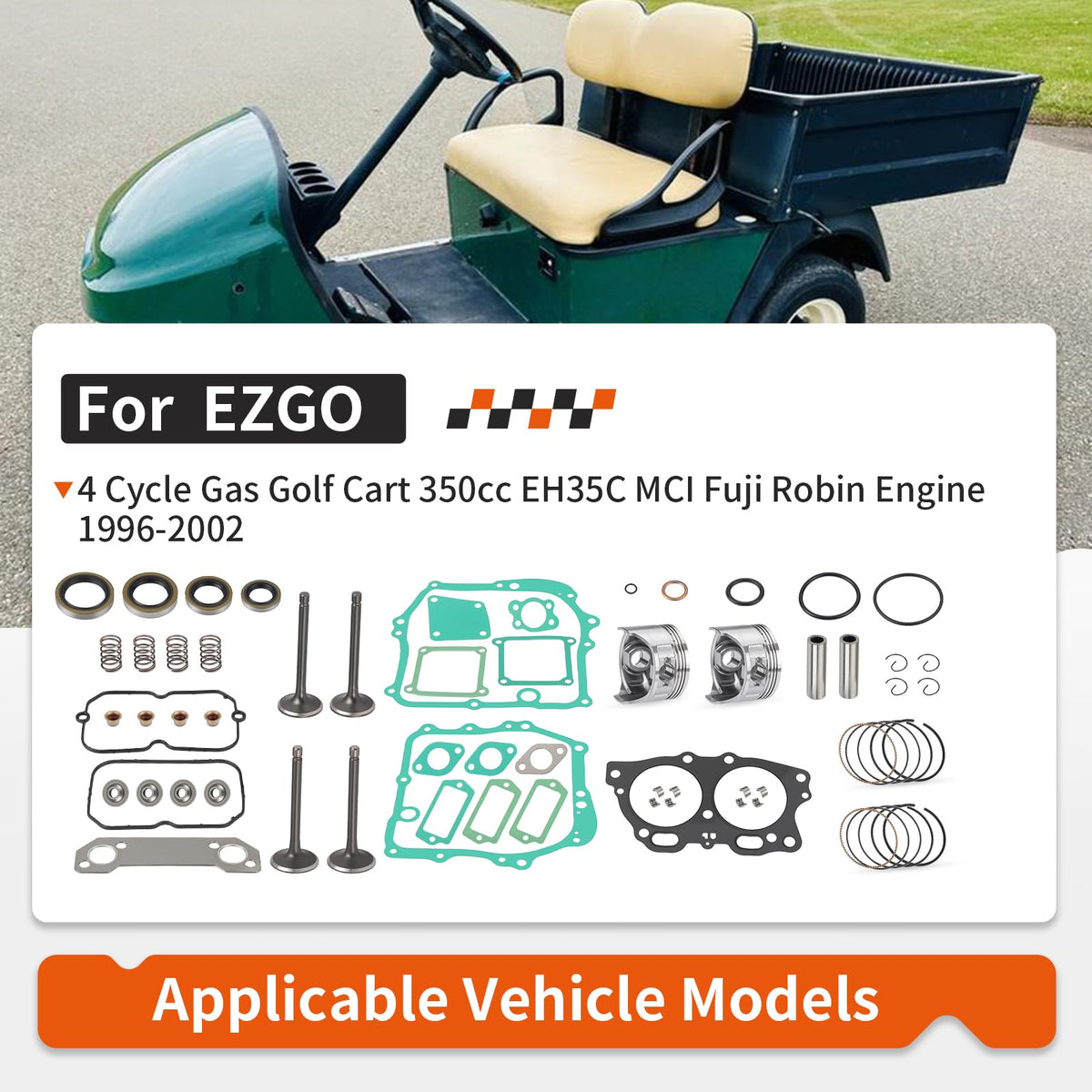 Zozoye EZGO 350cc gasket seal kit for reliable sealing and maintenance.