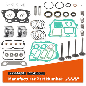 Zozoye EZGO 350cc oversize 0.25mm piston improves compression and power delivery.