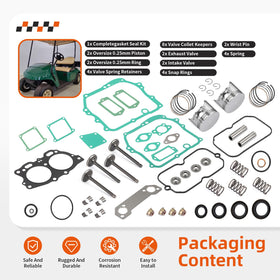 Zozoye EZGO 350cc piston ring set supports consistent sealing and longevity.