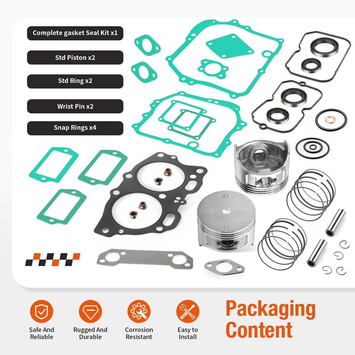 Zozoye EZGO 350cc ring set for precise compression and fit
