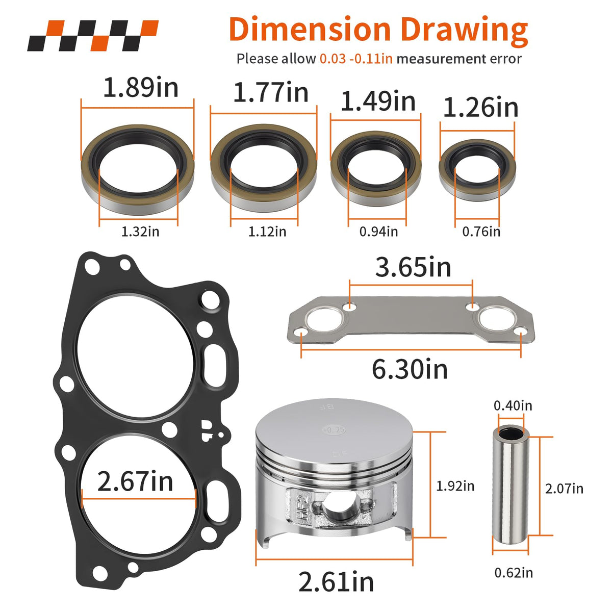 Zozoye EZGO 350cc valve set balances intake and exhaust for smooth flow.