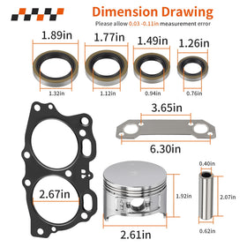 Zozoye EZGO 350cc valve set balances intake and exhaust for smooth flow.