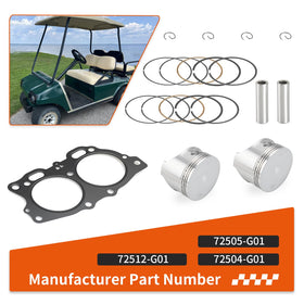 Zozoye 72504-G01 piston compatible with 1996-2008 EZGO engines.