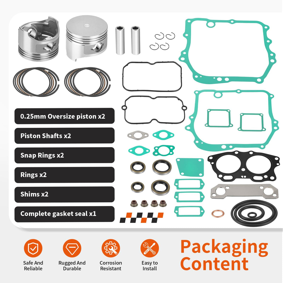 zozoye EZGO Fuji Robin engine gaskets for EH29C ensure reliable sealing.