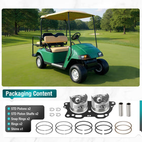 Zozoye EZGO Fuji Robin piston rings closeup for durable compression