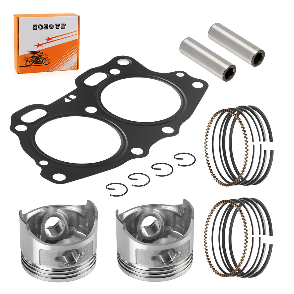 Zozoye EZGO Fuji Robin piston set front view for 1991–2008 TXT carts improves fit