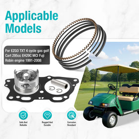 Zozoye EZGO Fuji Robin piston shafts side profile highlights alignment benefits