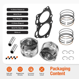 Zozoye EZGO piston shafts included for smooth operation.
