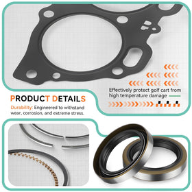 Zozoye EZGO snap rings included for secure assembly during top end rebuild.