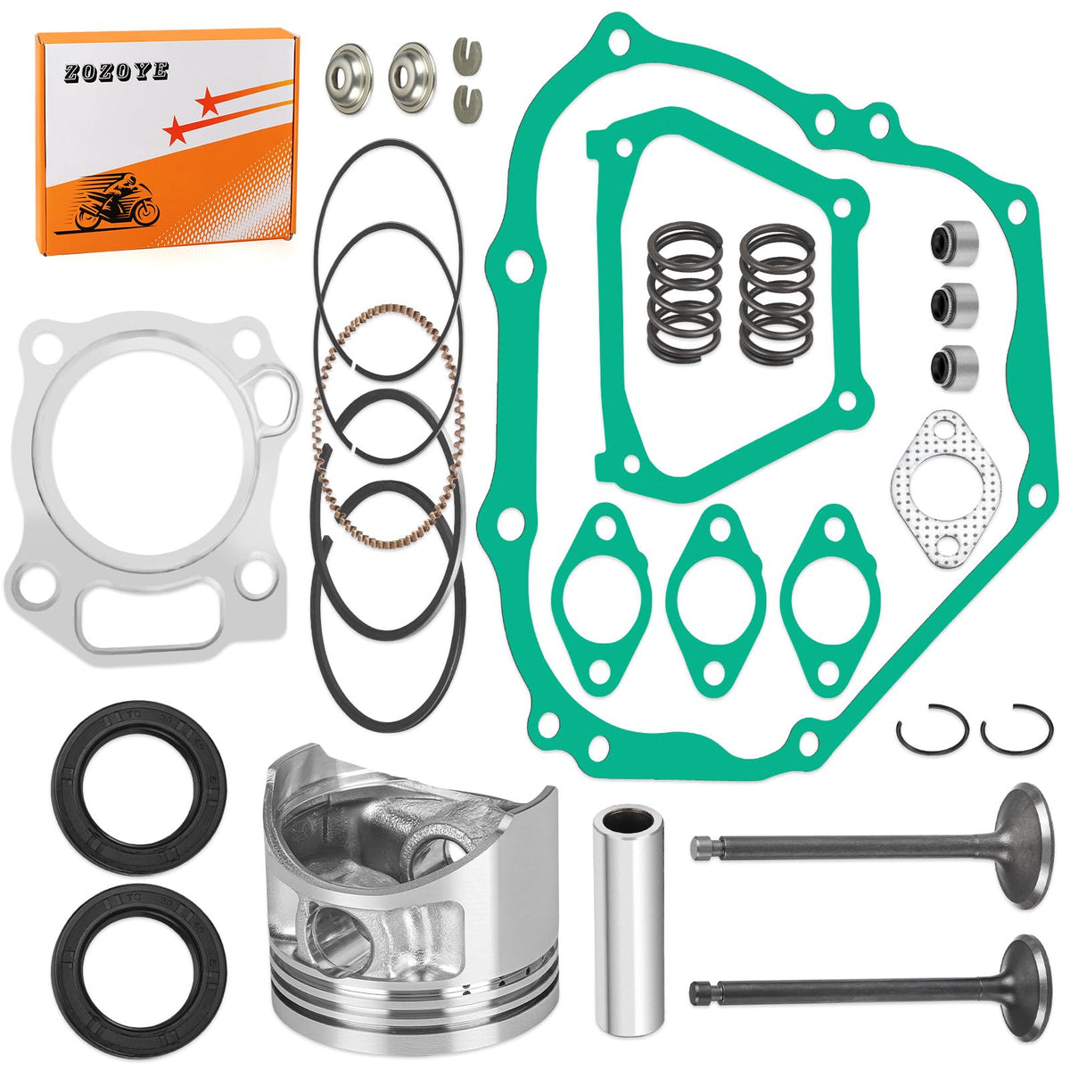 Zozoye gasket and seal set protects against leaks