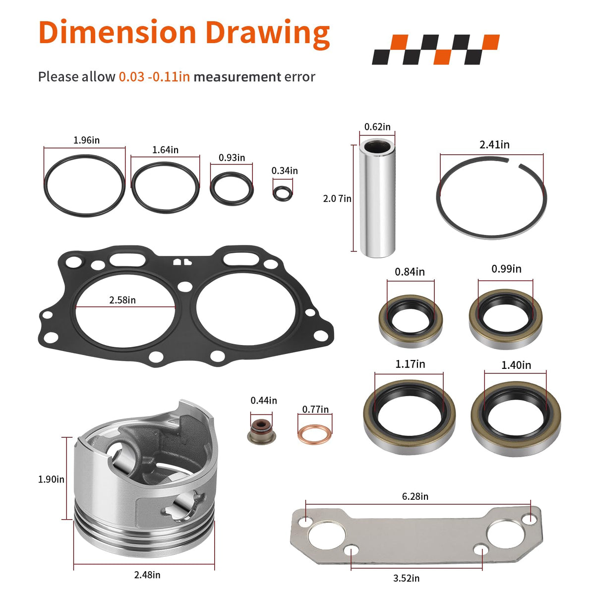 zozoye Packaging protects parts from vibration during transit and handling.