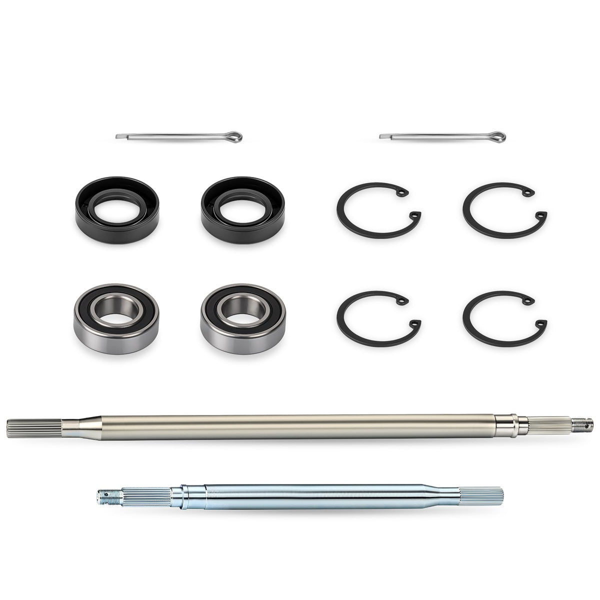 Zozoye pins and hardware layout for easy EZGO axle upgrade.