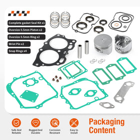 Zozoye snap rings ensure durable piston assembly.