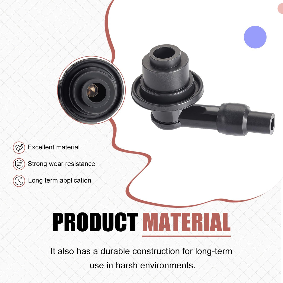 Zozoye spark plug cap for Yamaha G21 delivers solid sealing under operation.