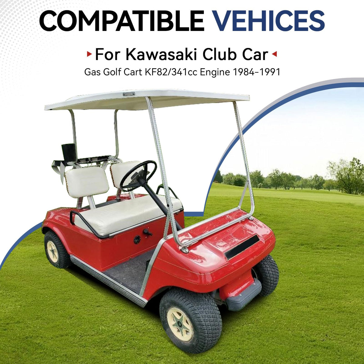 Zozoye Splasher for Kawasaki Club Car 341cc aiding lubrication and cooling.