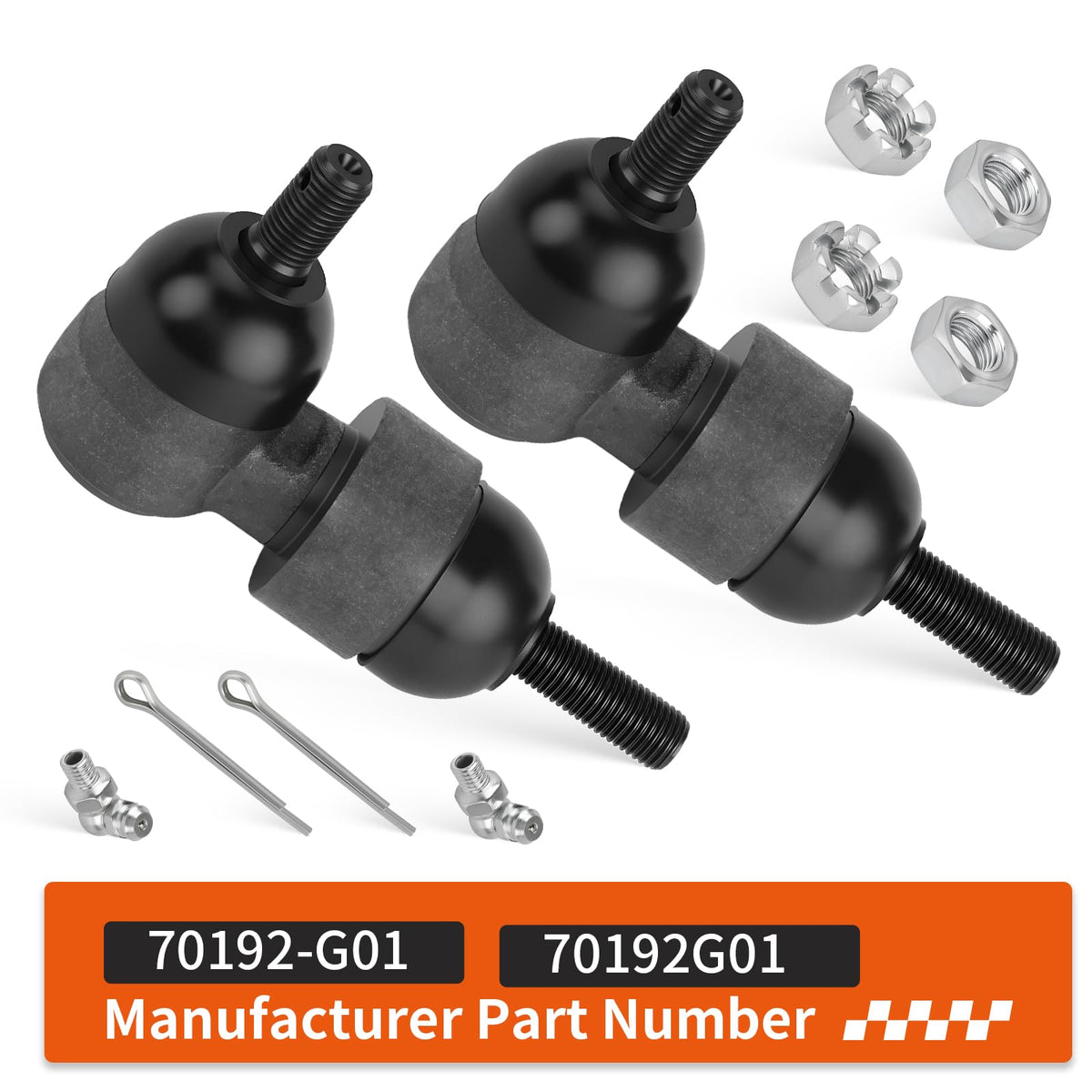 Zozoye two-pack steering joint set for EZGO, quick swap.