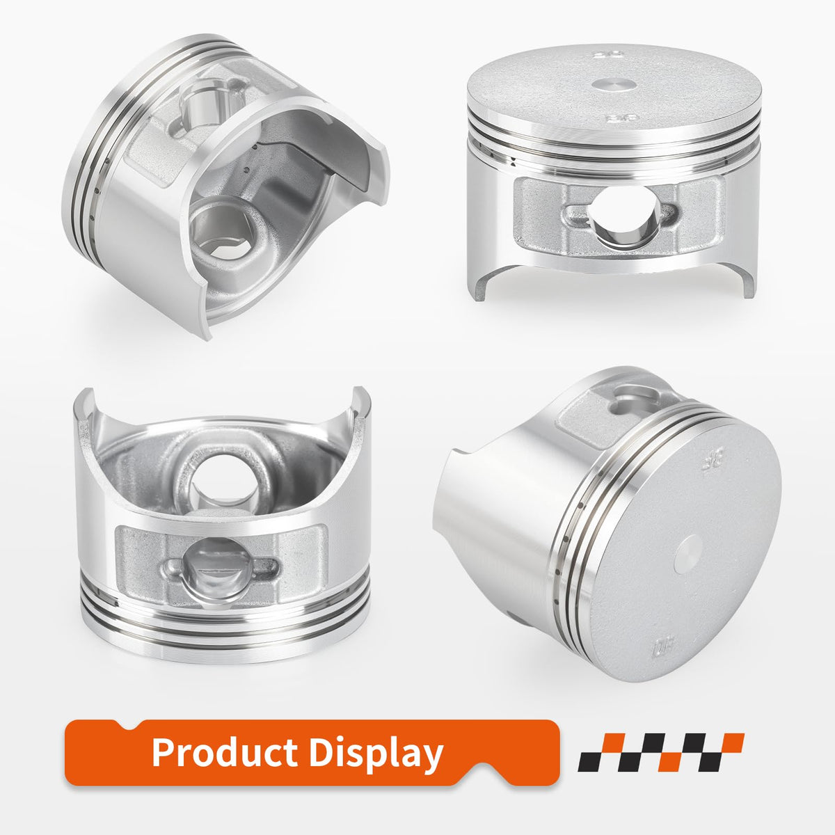 Zozoye wrist pin and snap rings for secure assembly.