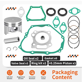 Zozoye oil seals for Yamaha top-end kit support oil retention