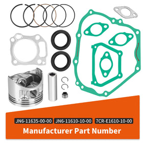 Zozoye piston ring kit for Yamaha G11/G16/G20 enhances compression consistency