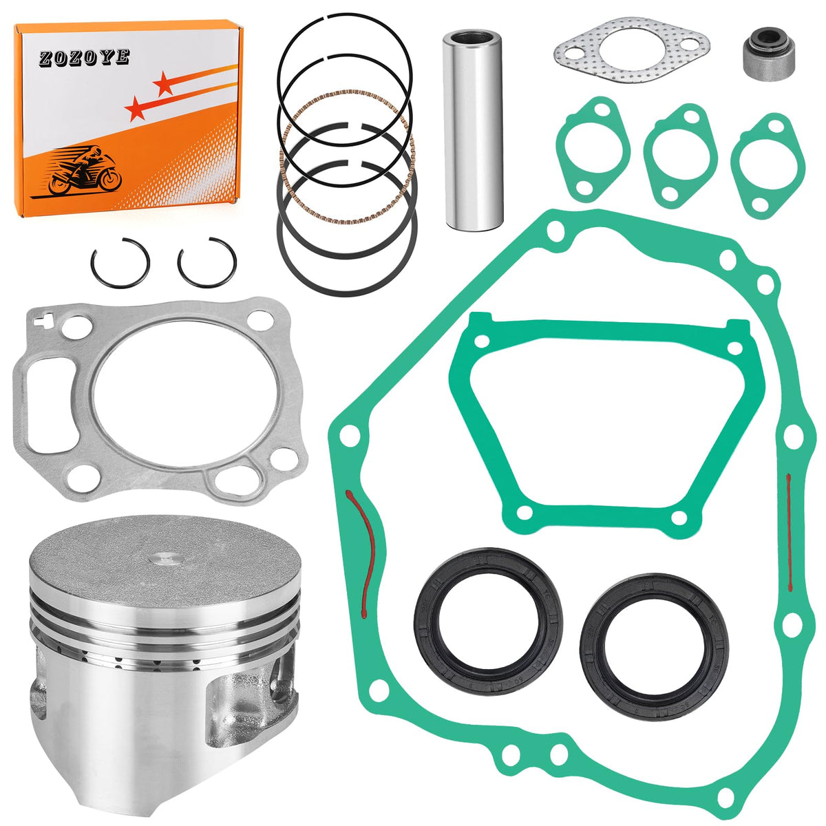 Zozoye Yamaha top end piston for G11-G16-G20 engines improves throttle response