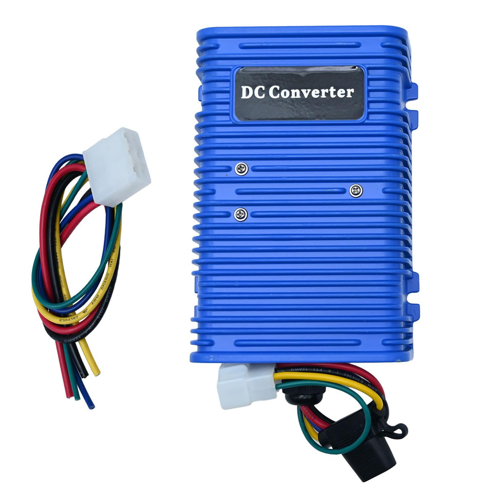 ZUDKSUY 360W 30A golf cart regulator powering 12V accessories.