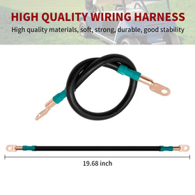 ZUDKSUY 48V battery cables for Club Car Precedent, 16-inch length, 4-gauge for reliable connections.