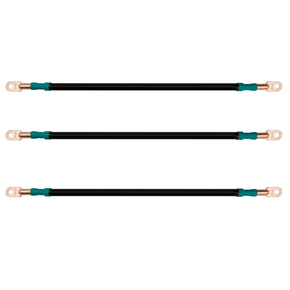 ZUDKSUY 48V battery cables for EZGO RXV, 16-inch length, 4-gauge for stable power.