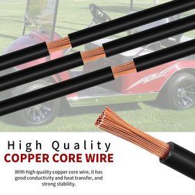 ZUDKSUY durable battery cables, 4 gauge, 16 inch built for heavy use.