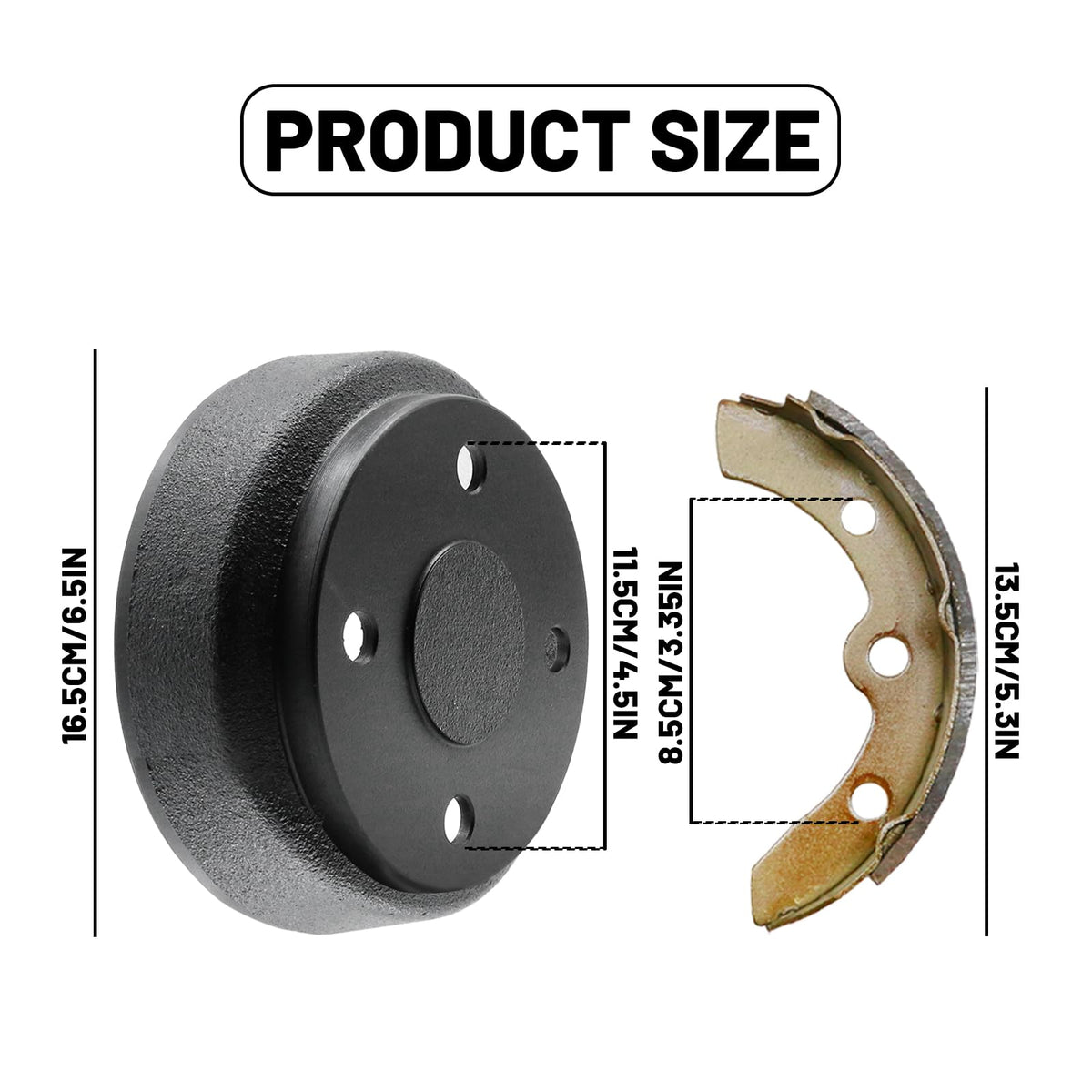 ZUDKSUY golf cart brake pads shoes boost stopping power and wear evenly