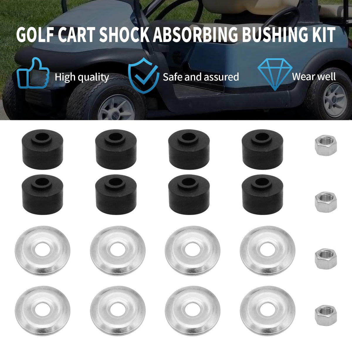 ZUDKSUY shock dampening closeup illustrates material quality and vibration reduction