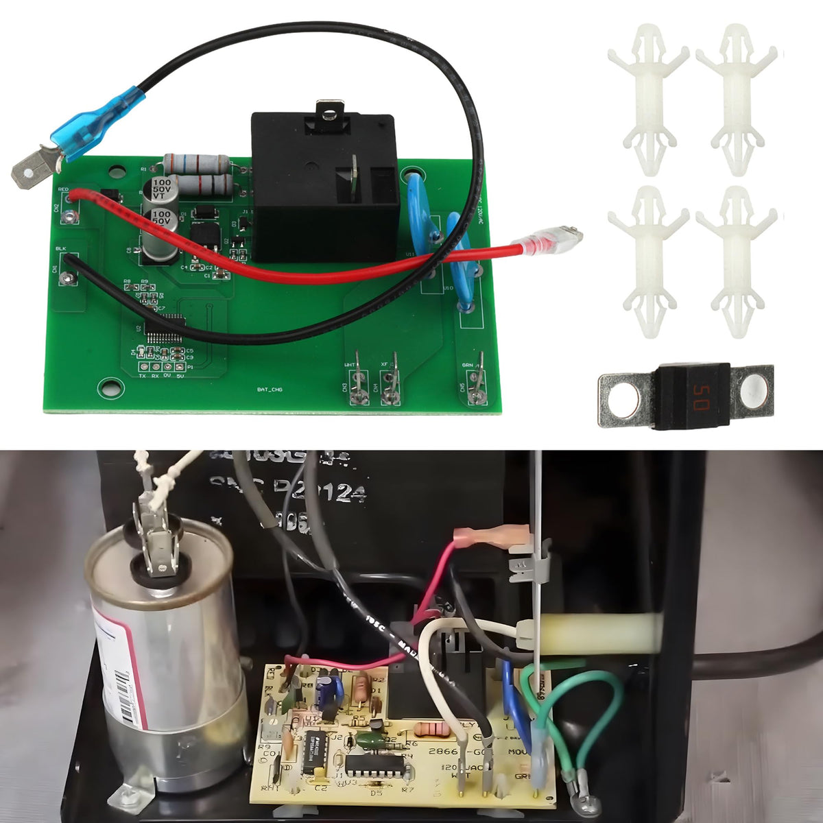 ZUDZUW direct replacement charger board enables quick swap for non functioning units.
