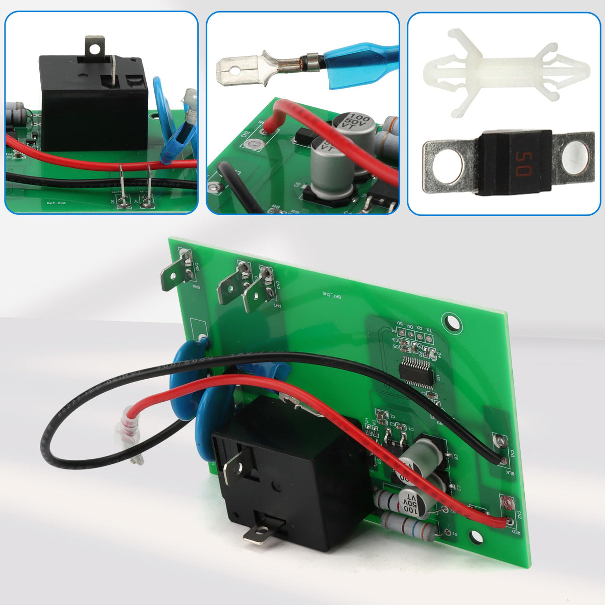 ZUDZUW 36V charger board kit simplifies replacement with clear instructions.