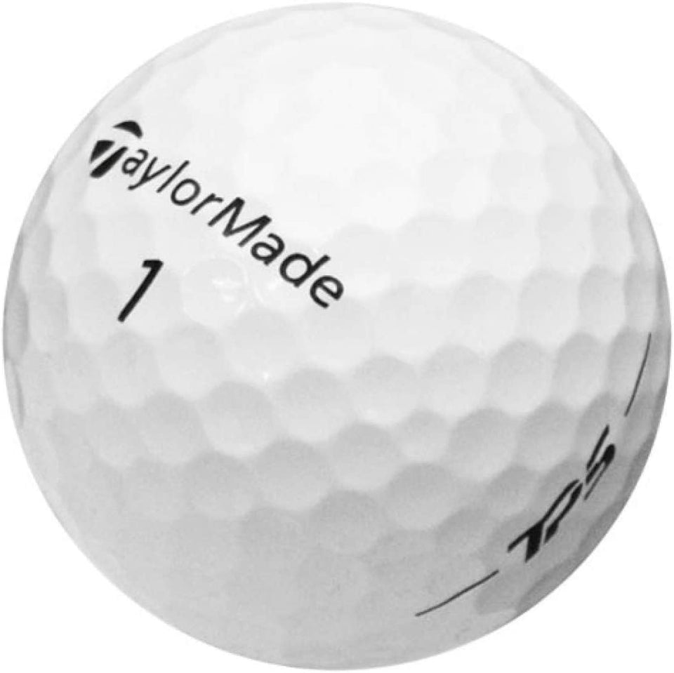 ZUSSET TP5 recycled golf ball close-up, premium white finish, eco-friendly option for play.