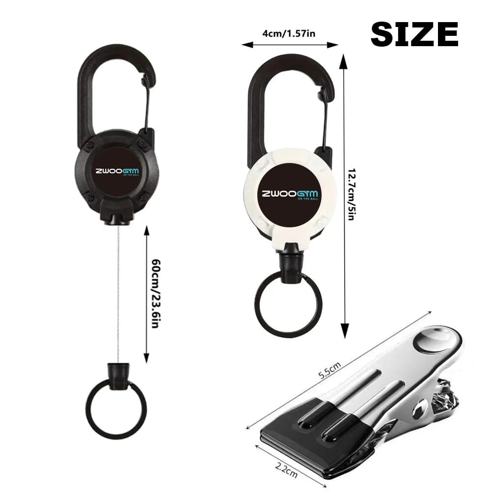 ZWOOGYM two spare clips included for backup security