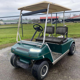 Zwparts sleek black interior upgrade on golf cart for a refined look.