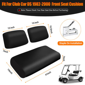 ZWPARTS Club Car DS front seat cover replacement for staples.