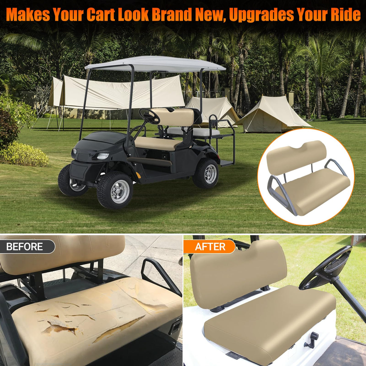ZWPARTS ezgo txt seat cover alignment guides ensures precise fit