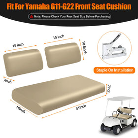 ZWPARTS front seat cover for Yamaha G16 fit keeps interior looking fresh