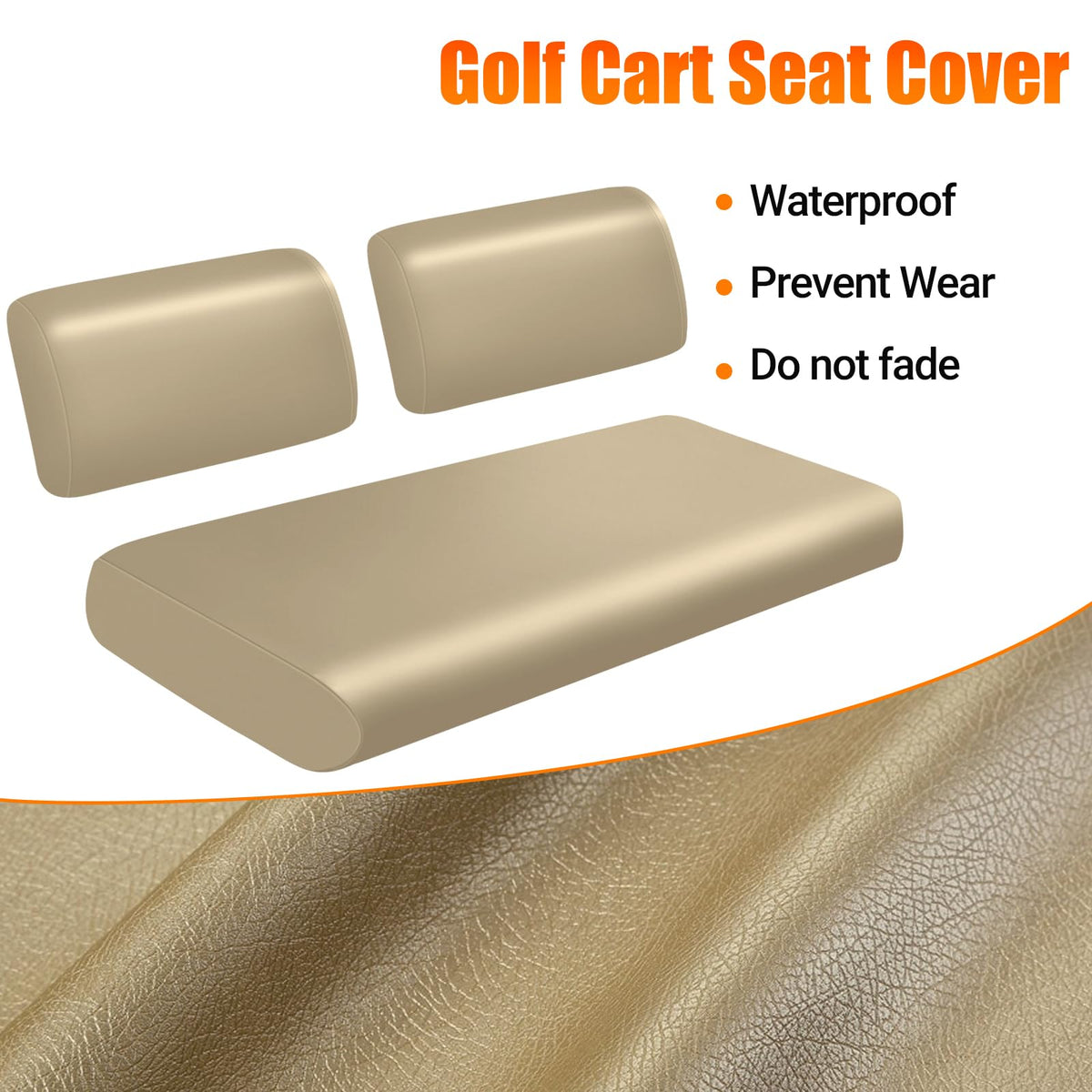 ZWPARTS front seat cover for Yamaha G19 fit adds comfortable OEM-like seating