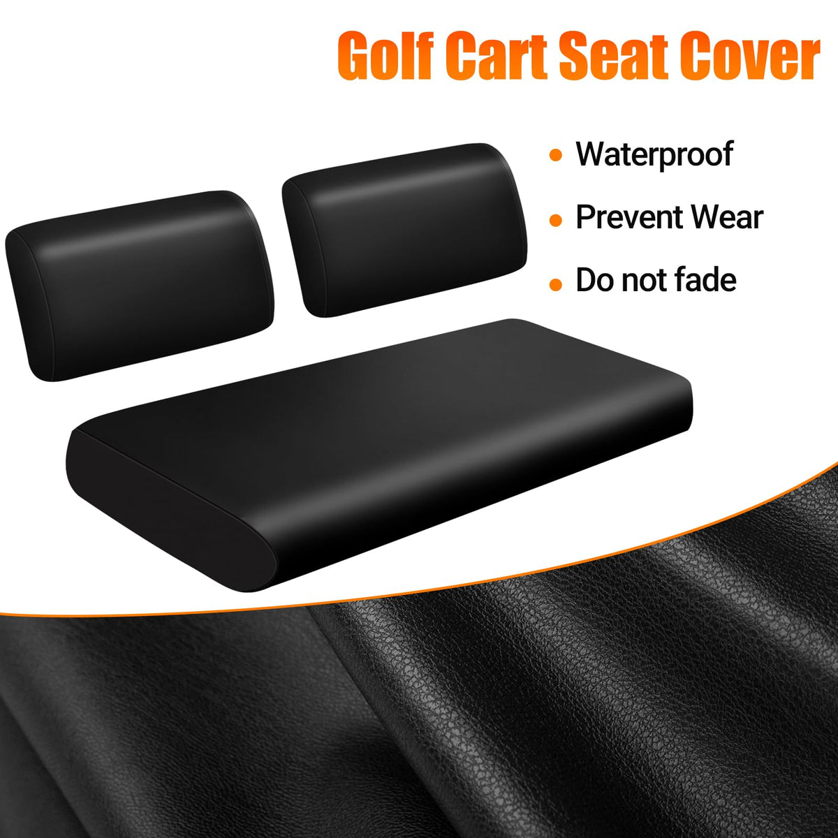 ZWPARTS front seat cover for Yamaha G19: durable protection against wear.