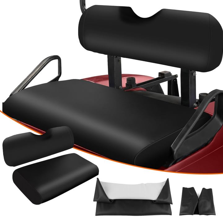 ZWPARTS front seat cover for EZGO TXT in black microfiber offers modern durability