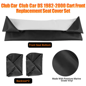 ZWPARTS sleek black finish brightens golf cart interior.